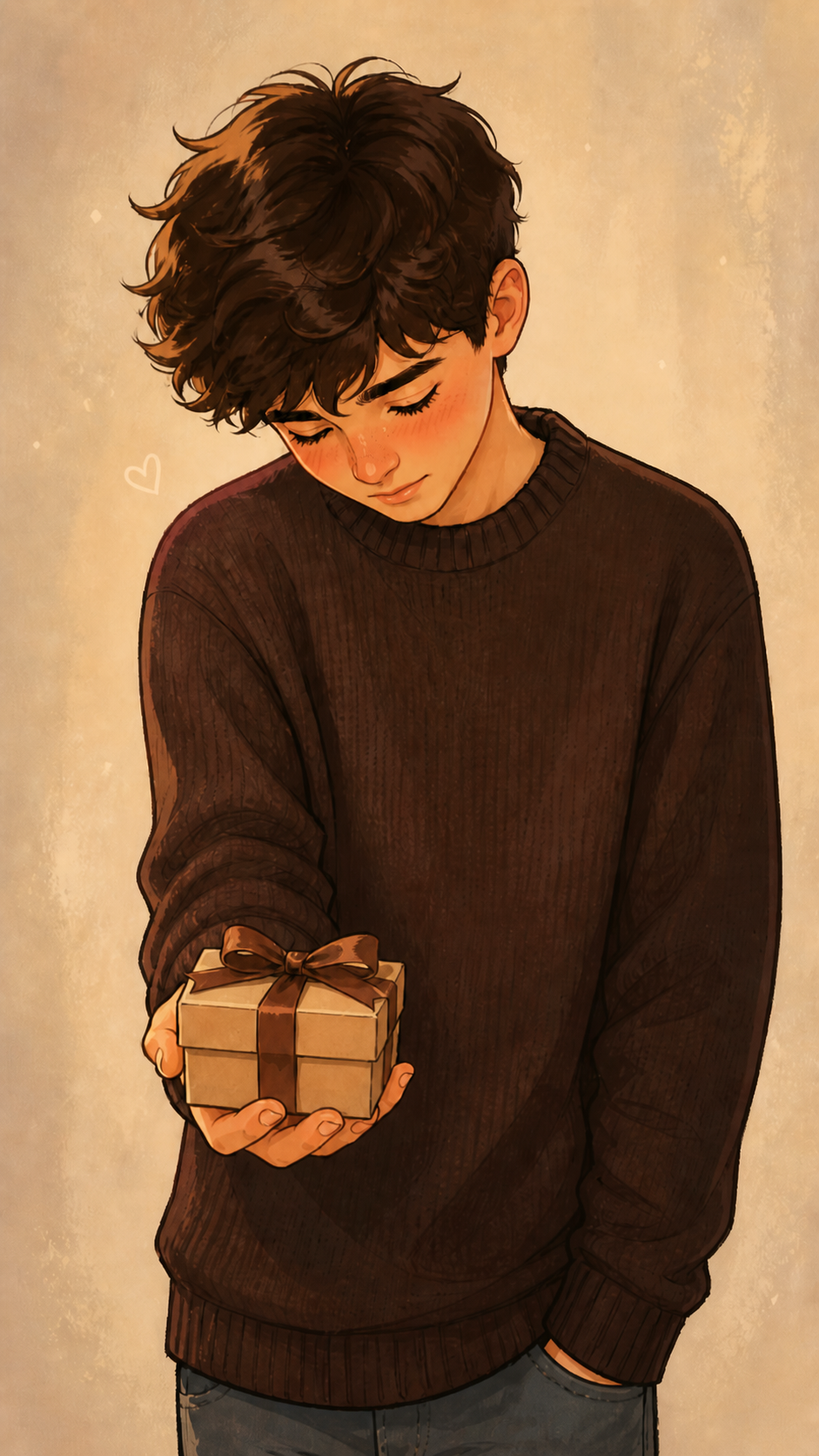 Chico con regalo